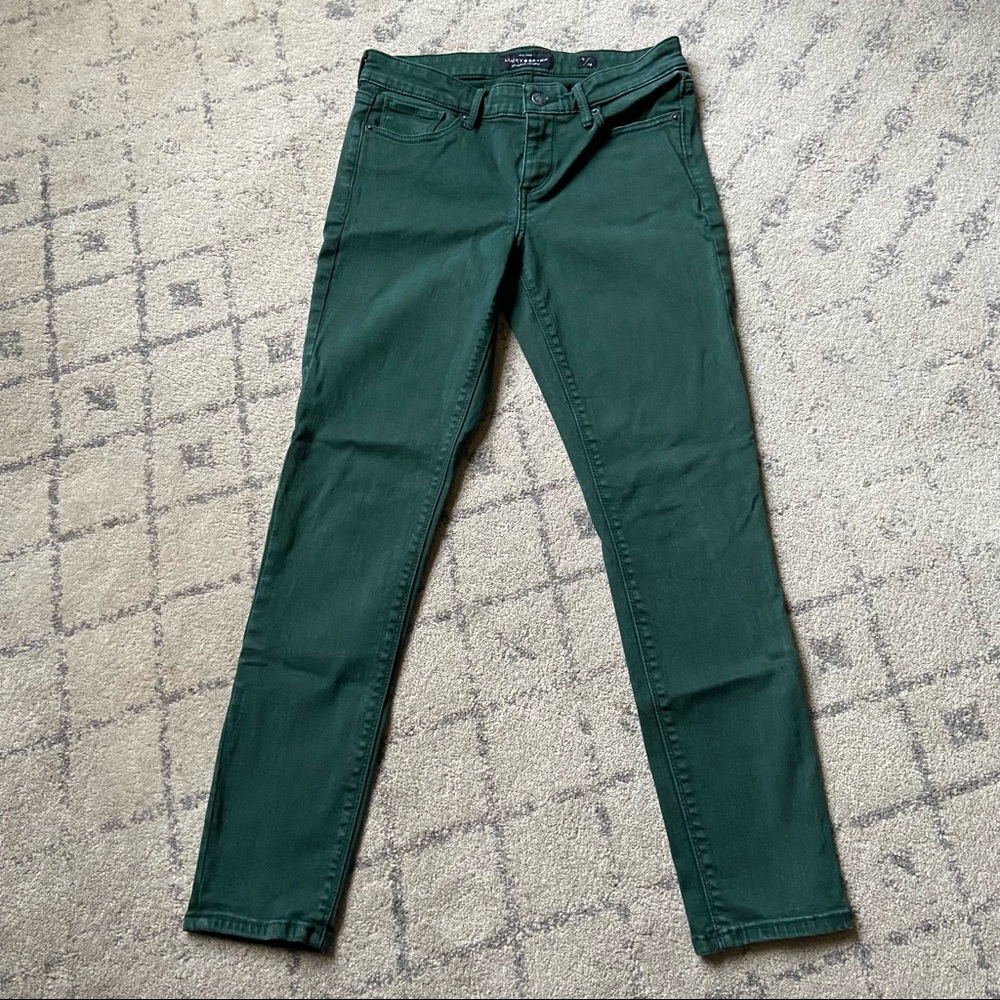 Lucky Brand Stella Skinny Green Jeans, size 6/28